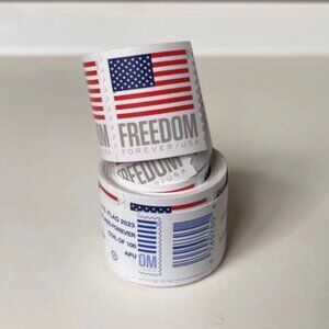 1000 usps forever stamps of 2023 Mail U.S.A. Flag Postage